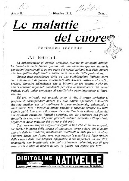 Malattie del cuore e dei vasi periodico mensile