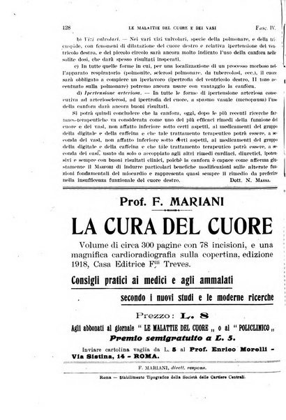 Malattie del cuore e dei vasi periodico mensile