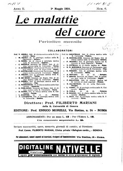 Malattie del cuore e dei vasi periodico mensile