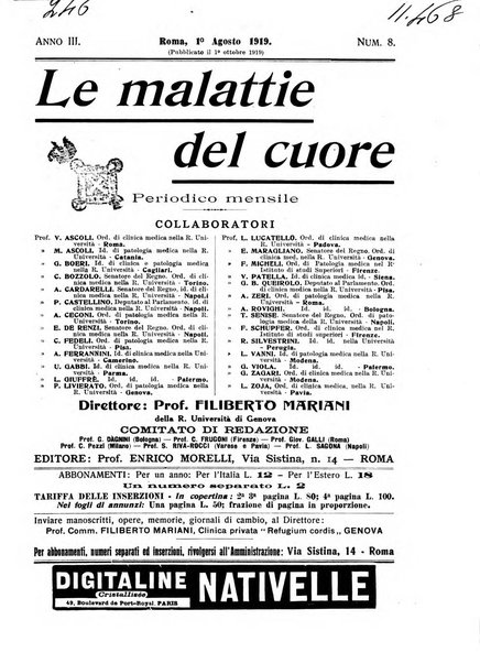 Malattie del cuore e dei vasi periodico mensile