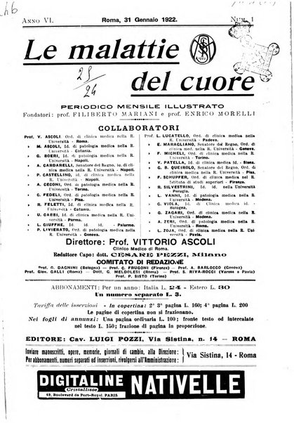 Malattie del cuore e dei vasi periodico mensile