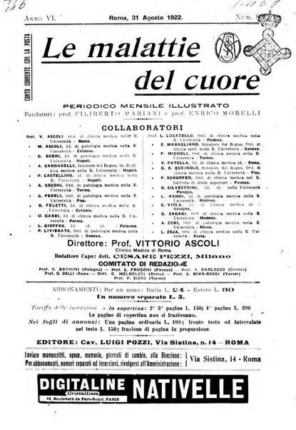 Malattie del cuore e dei vasi periodico mensile