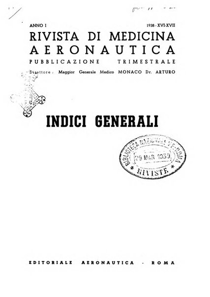 Rivista di medicina aeronautica