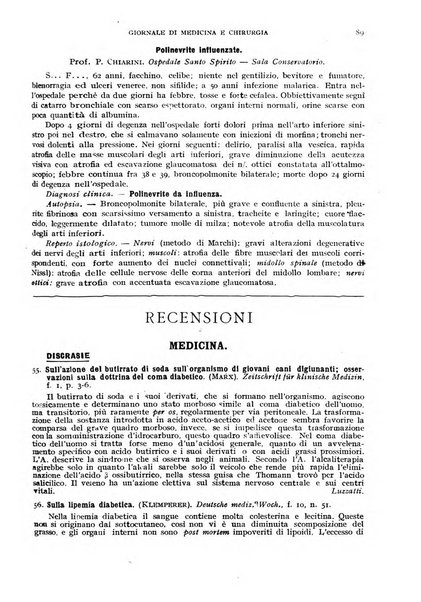 Rivista ospedaliera giornale di medicina e chirurgia