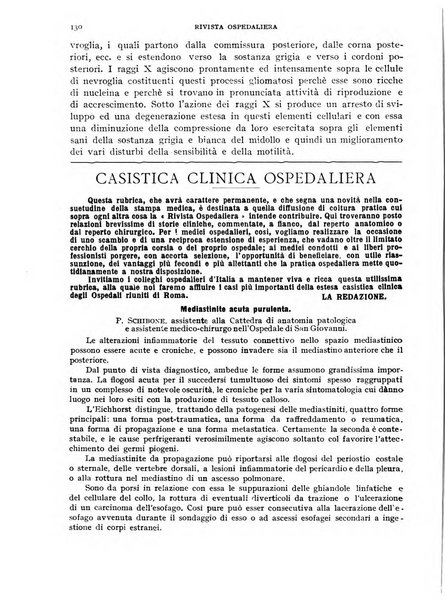 Rivista ospedaliera giornale di medicina e chirurgia