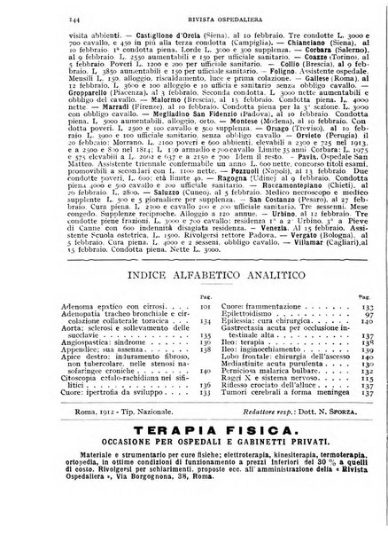 Rivista ospedaliera giornale di medicina e chirurgia