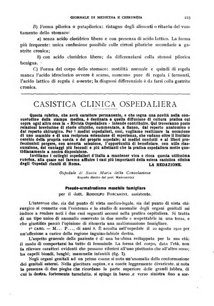 Rivista ospedaliera giornale di medicina e chirurgia