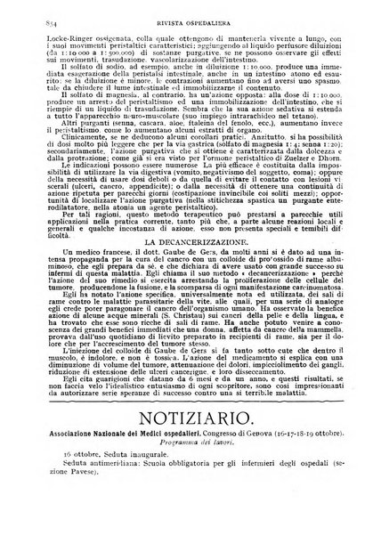 Rivista ospedaliera giornale di medicina e chirurgia