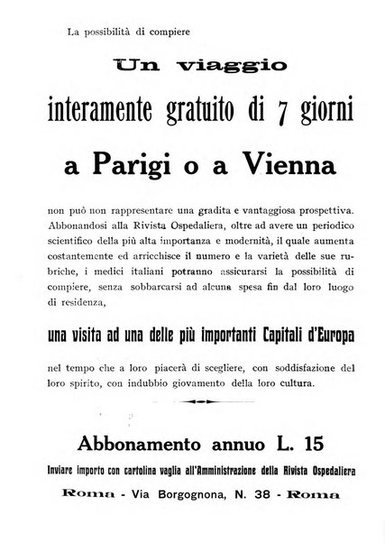 Rivista ospedaliera giornale di medicina e chirurgia