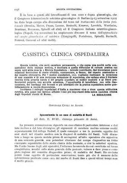 Rivista ospedaliera giornale di medicina e chirurgia