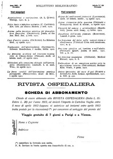 Rivista ospedaliera giornale di medicina e chirurgia