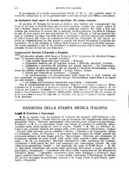 Rivista ospedaliera giornale di medicina e chirurgia