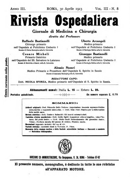 Rivista ospedaliera giornale di medicina e chirurgia