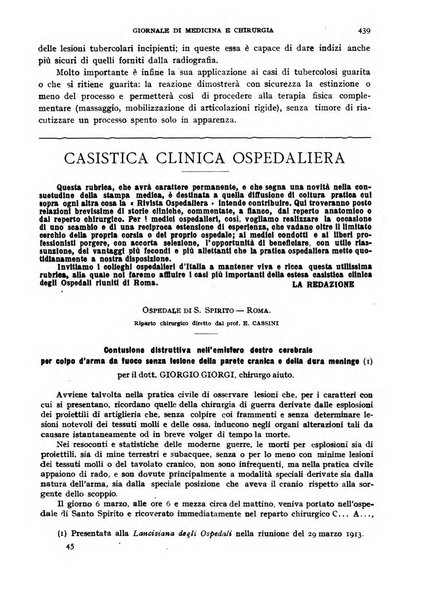 Rivista ospedaliera giornale di medicina e chirurgia