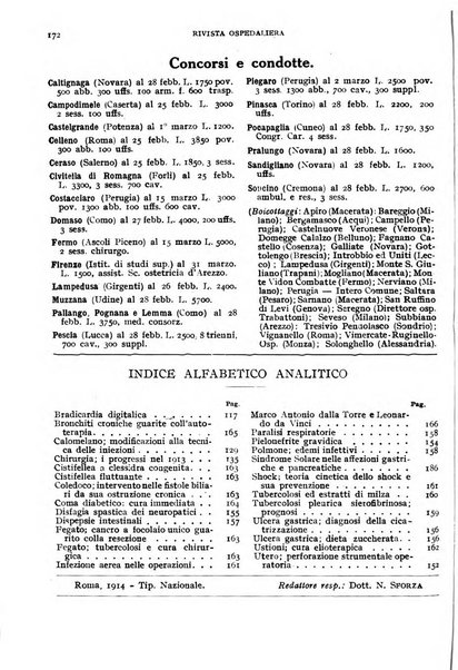 Rivista ospedaliera giornale di medicina e chirurgia