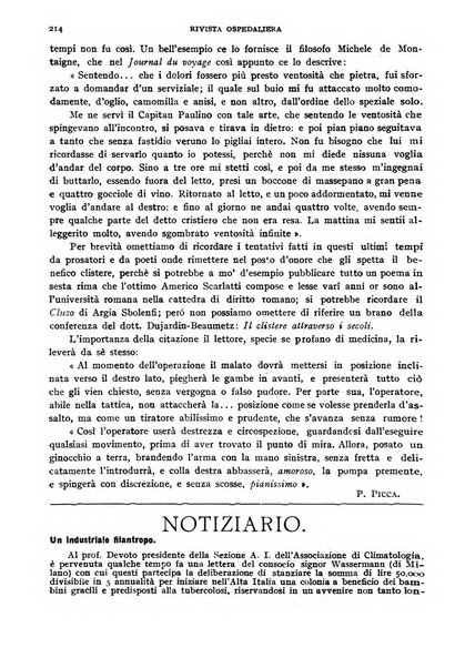 Rivista ospedaliera giornale di medicina e chirurgia