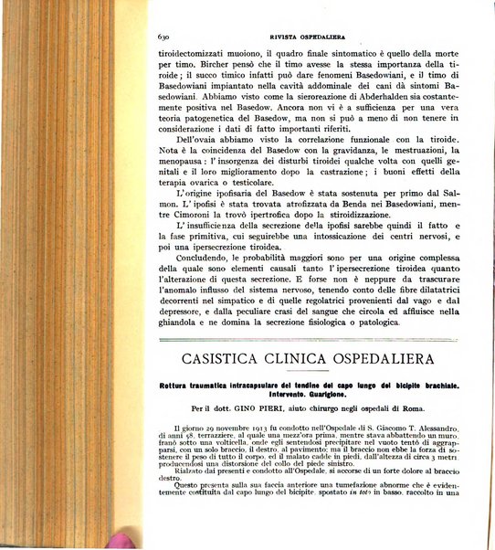 Rivista ospedaliera giornale di medicina e chirurgia