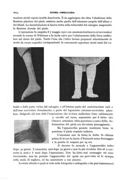 Rivista ospedaliera giornale di medicina e chirurgia