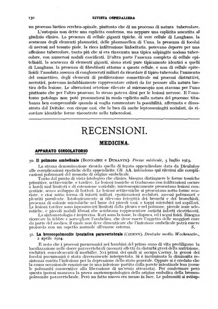 Rivista ospedaliera giornale di medicina e chirurgia