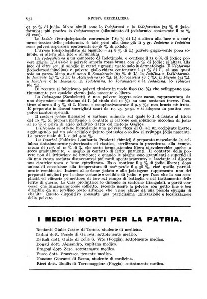 Rivista ospedaliera giornale di medicina e chirurgia