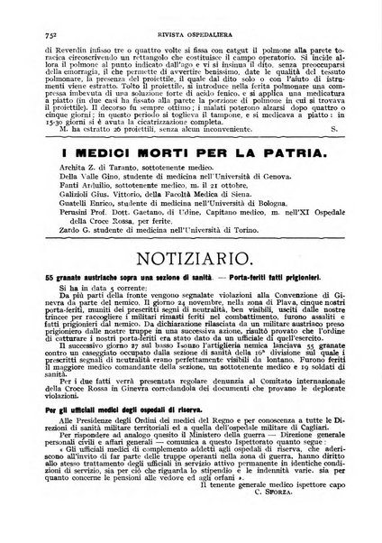 Rivista ospedaliera giornale di medicina e chirurgia