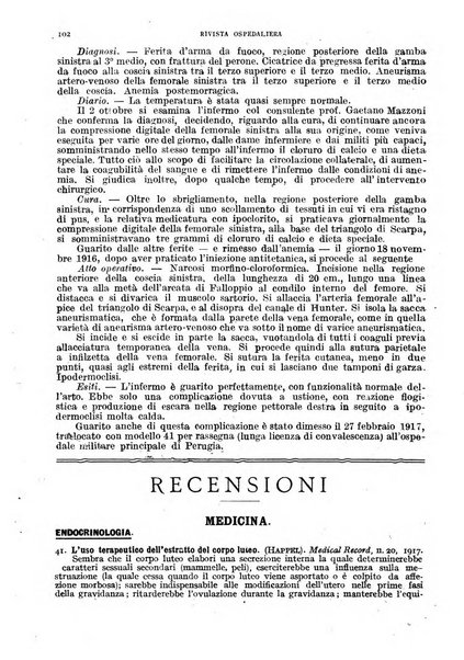 Rivista ospedaliera giornale di medicina e chirurgia