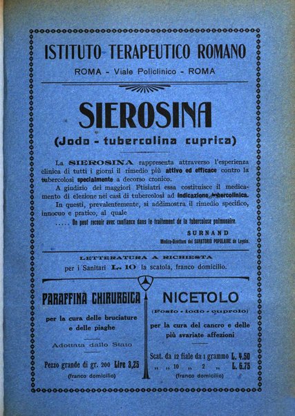 Rivista ospedaliera giornale di medicina e chirurgia