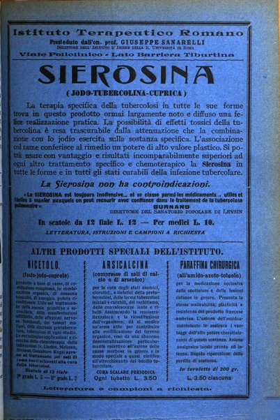 Rivista ospedaliera giornale di medicina e chirurgia