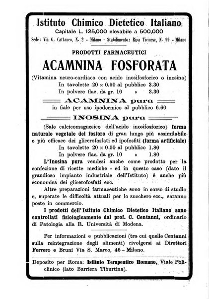 Rivista ospedaliera giornale di medicina e chirurgia