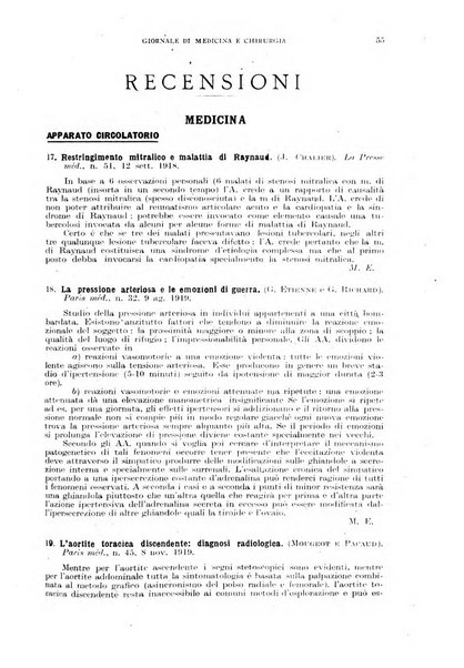 Rivista ospedaliera giornale di medicina e chirurgia