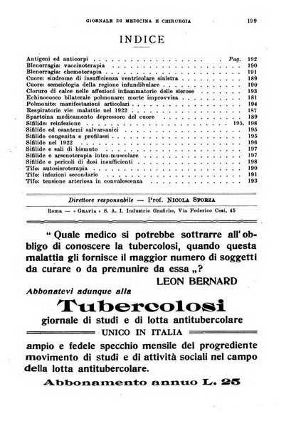 Rivista ospedaliera giornale di medicina e chirurgia