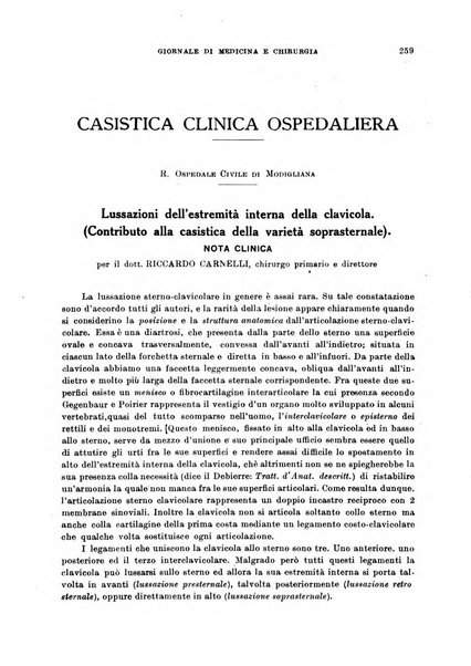 Rivista ospedaliera giornale di medicina e chirurgia