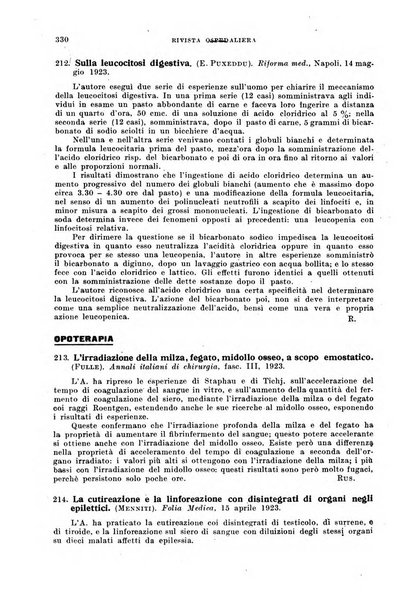 Rivista ospedaliera giornale di medicina e chirurgia