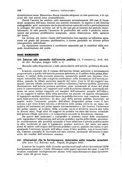 Rivista ospedaliera giornale di medicina e chirurgia