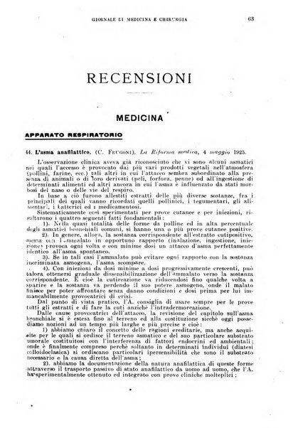 Rivista ospedaliera giornale di medicina e chirurgia