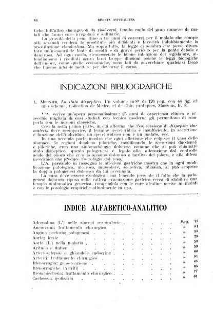 Rivista ospedaliera giornale di medicina e chirurgia