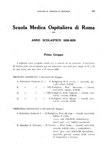 Rivista ospedaliera giornale di medicina e chirurgia