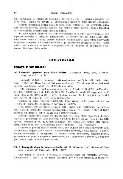 Rivista ospedaliera giornale di medicina e chirurgia