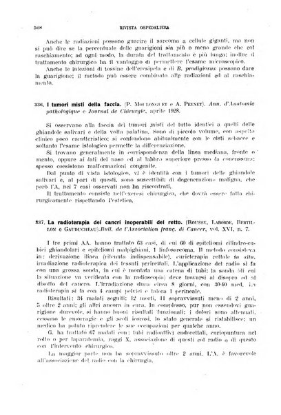 Rivista ospedaliera giornale di medicina e chirurgia