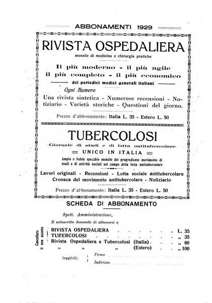 Rivista ospedaliera giornale di medicina e chirurgia