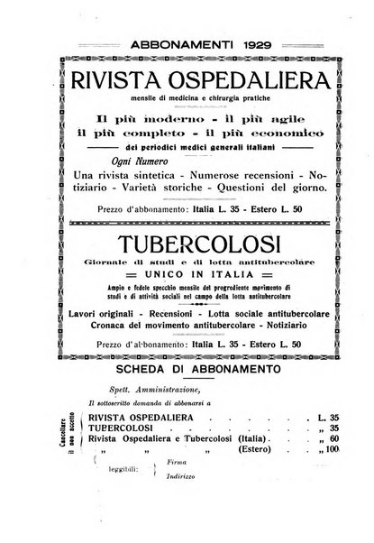 Rivista ospedaliera giornale di medicina e chirurgia