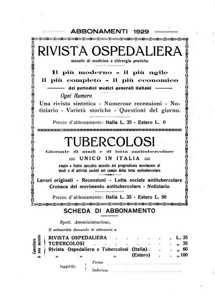 Rivista ospedaliera giornale di medicina e chirurgia