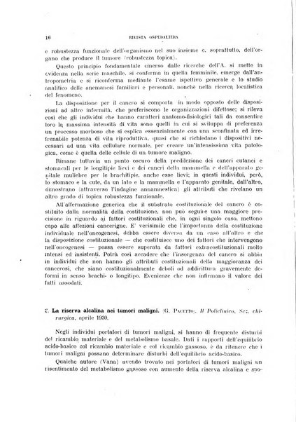 Rivista ospedaliera giornale di medicina e chirurgia