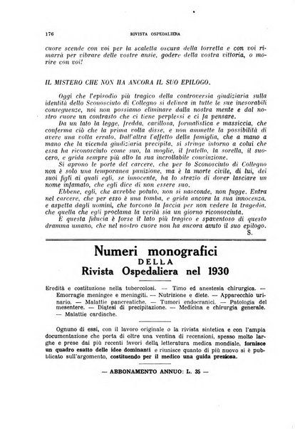 Rivista ospedaliera giornale di medicina e chirurgia