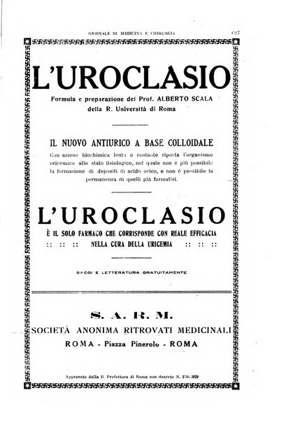 Rivista ospedaliera giornale di medicina e chirurgia