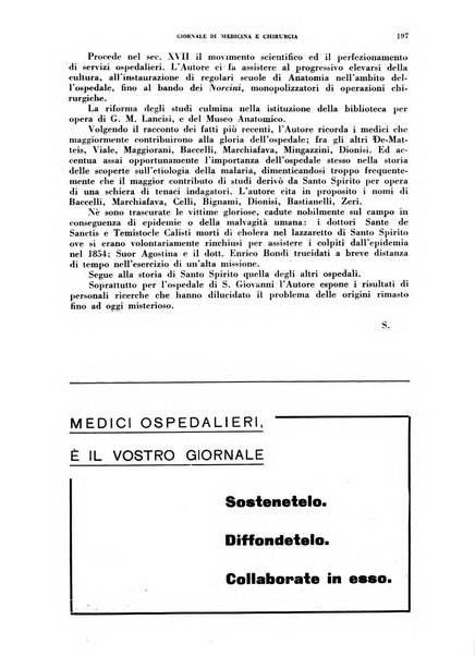 Rivista ospedaliera giornale di medicina e chirurgia