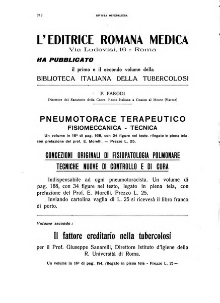 Rivista ospedaliera giornale di medicina e chirurgia