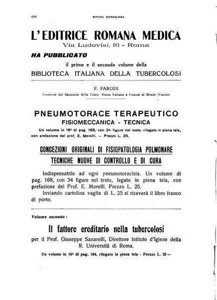 Rivista ospedaliera giornale di medicina e chirurgia