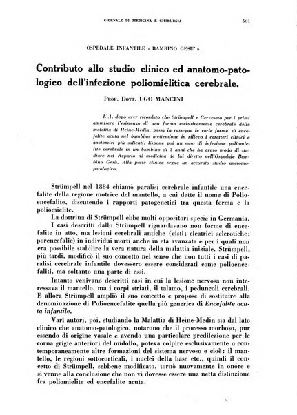 Rivista ospedaliera giornale di medicina e chirurgia