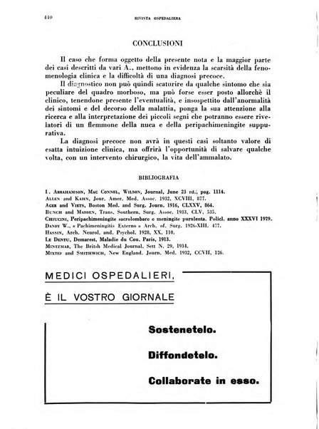 Rivista ospedaliera giornale di medicina e chirurgia